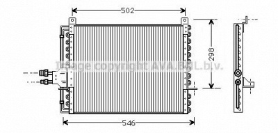 AVA QUALITY COOLING ms5206 -  Конденсатор, кондиционер